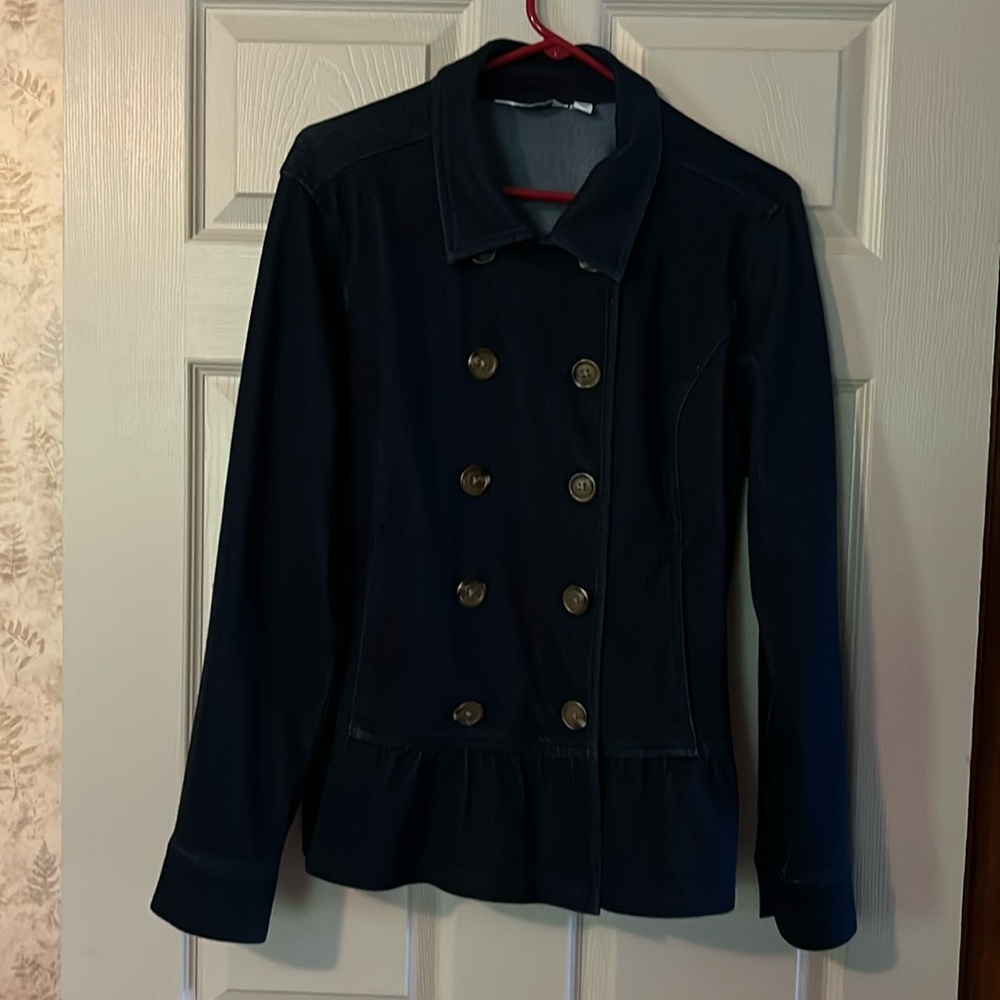 Denim Jacket navy blue size large, very soft